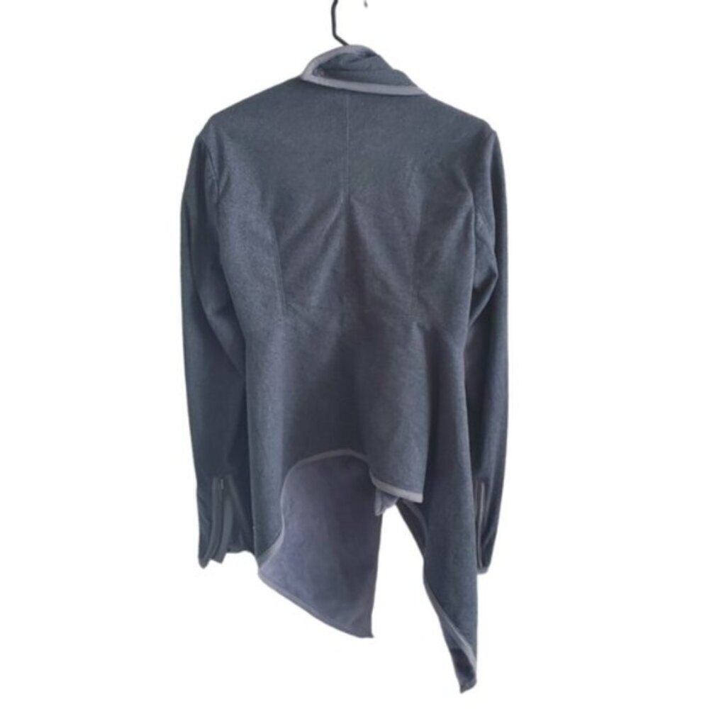 Lululemon Grey Presence Of Mind Fossil Fleece Jacket Size 6 - Picture 6 of 11